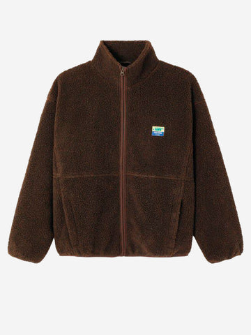 AMERICAN VINTAGE Giacca ampia marrone in pile Marrone