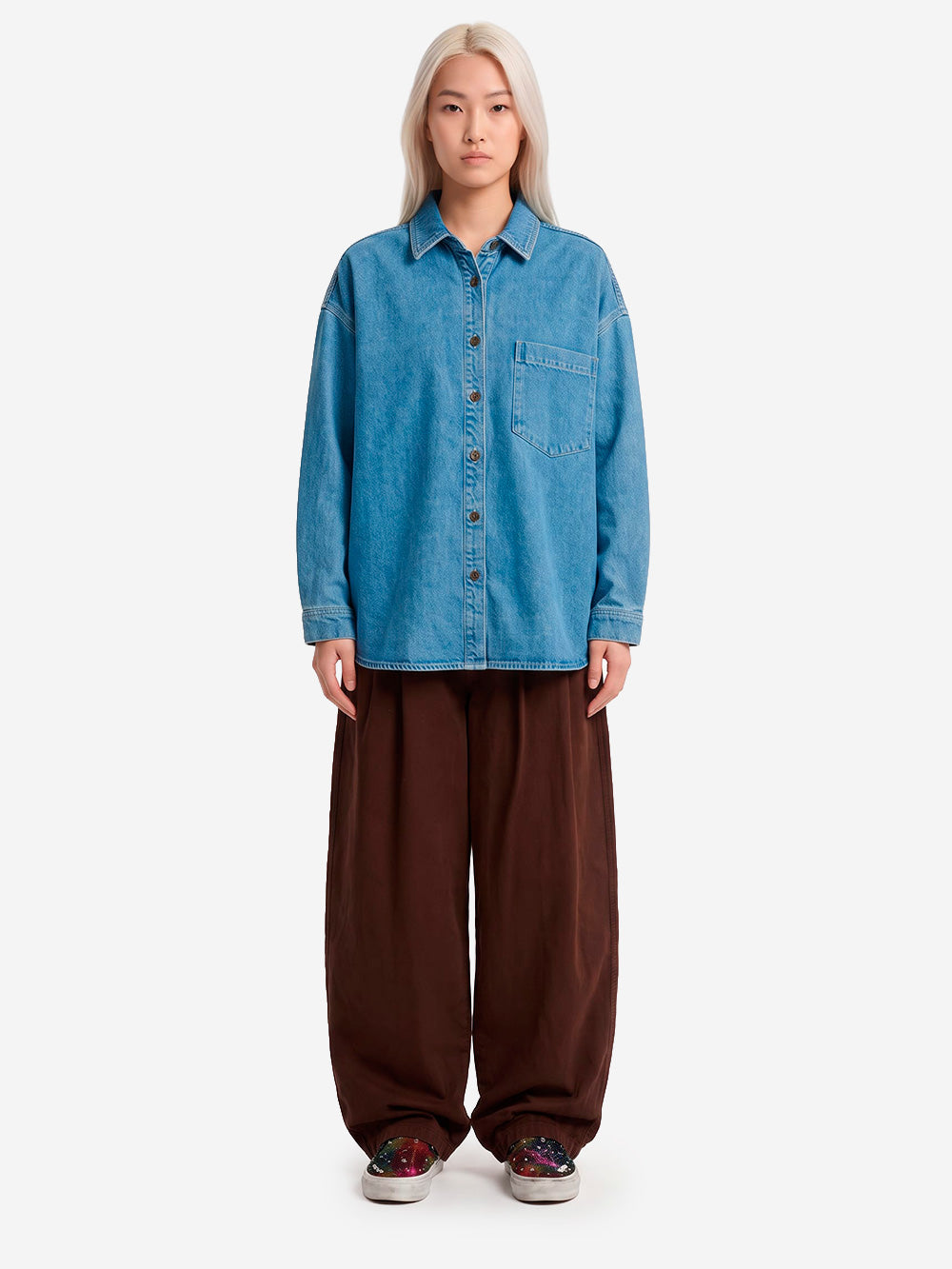 AMERICAN VINTAGE Camicia Joybird in denim Denim Urbanstaroma
