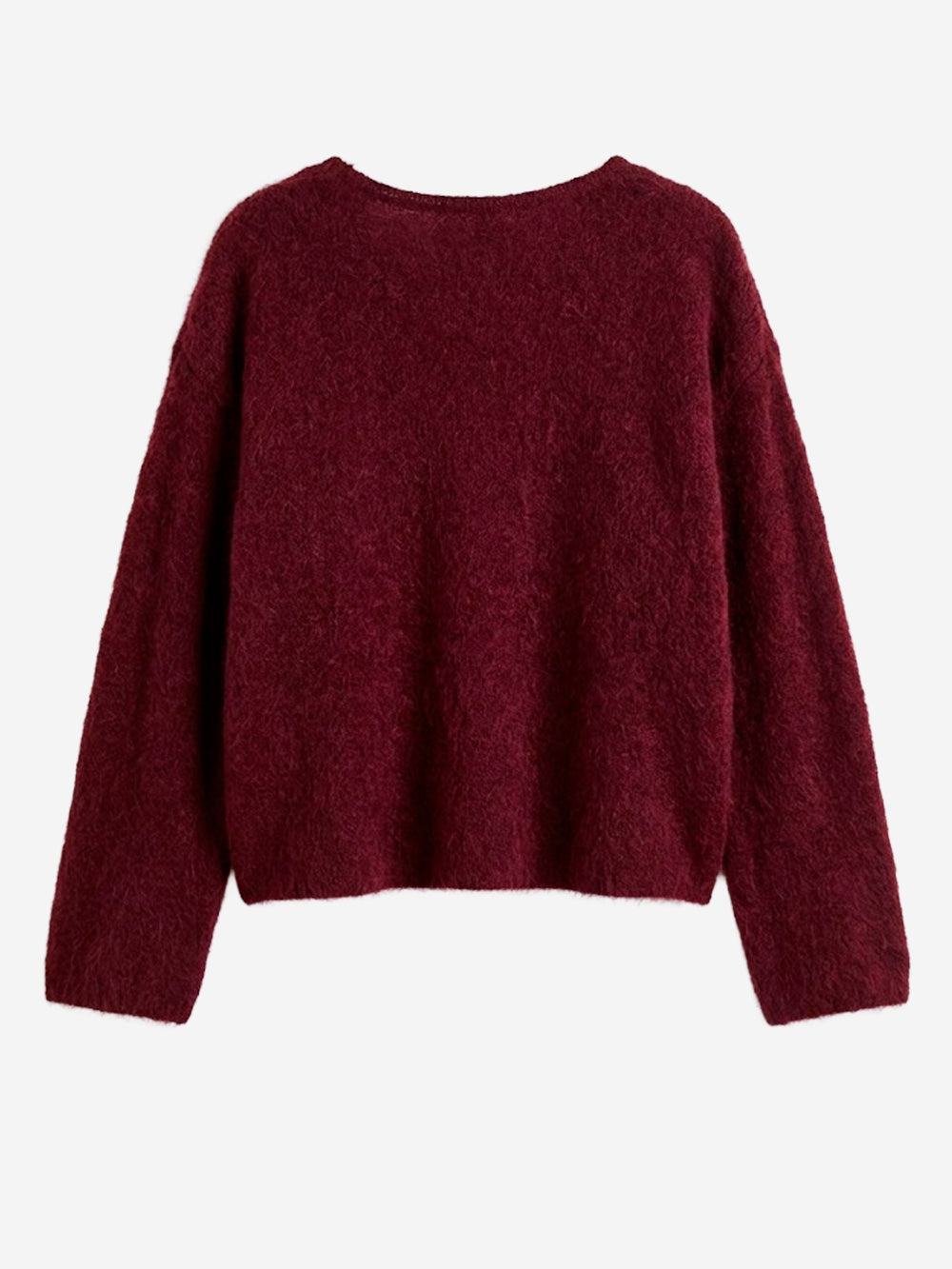 AMERICAN VINTAGE Maglione bordeaux in misto lana con collo rotondo Bordeau Urbanstaroma