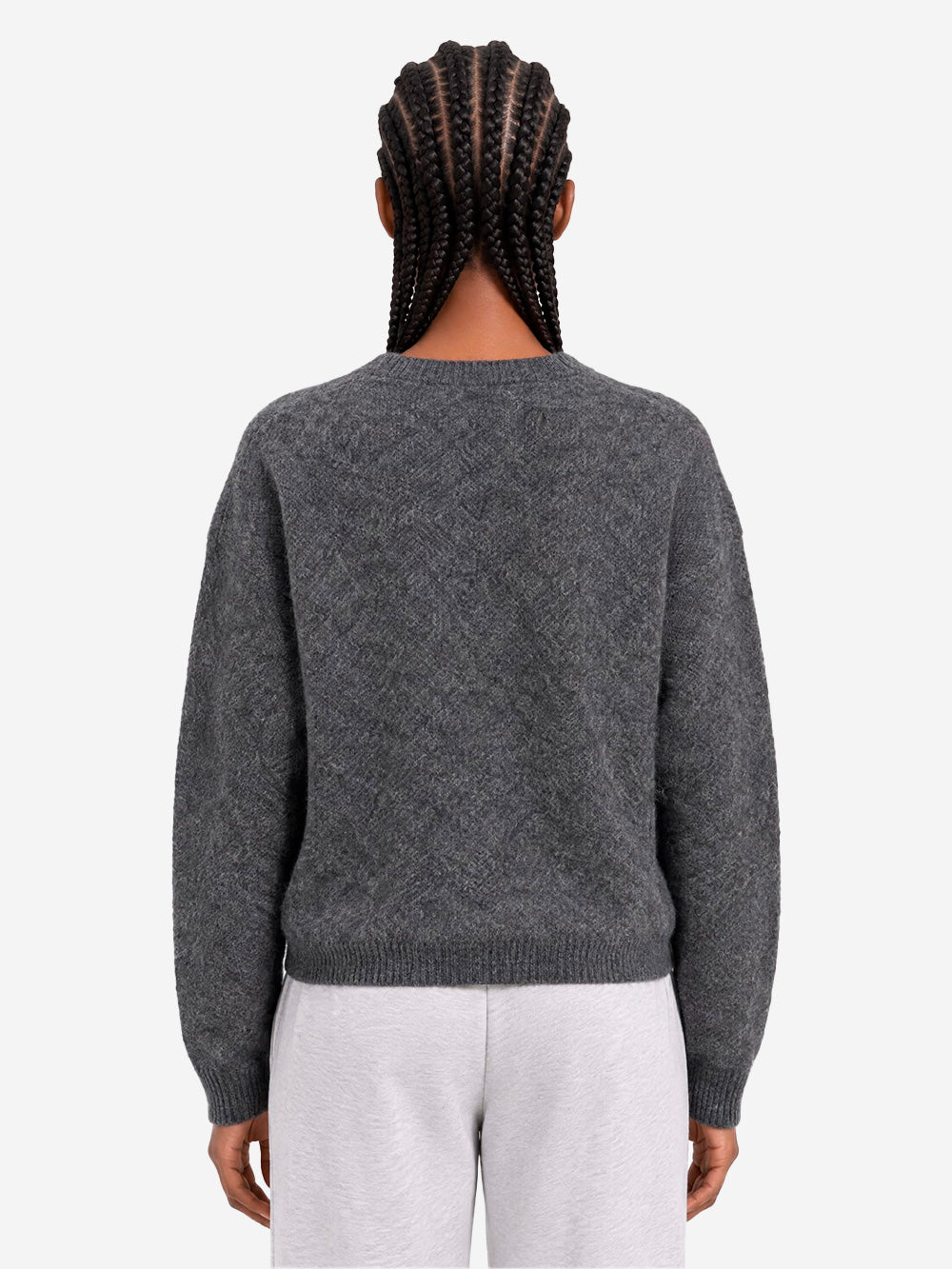 AMERICAN VINTAGE Maglione oversize grigio in misto alpaca Grigio Urbanstaroma