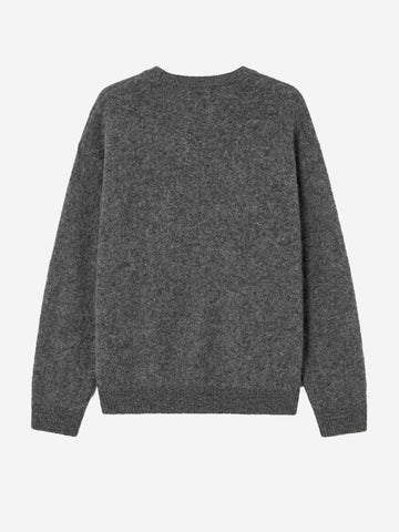 AMERICAN VINTAGE Maglione oversize grigio in misto alpaca Grigio