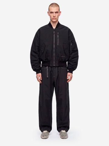 AND WANDER Bomber 'Flight' in misto nylon cordura Nero