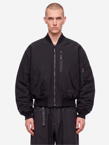 AND WANDER Bomber 'Flight' in misto nylon cordura Nero