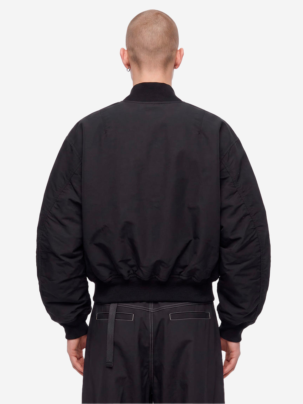 AND WANDER Bomber 'Flight' in misto nylon cordura Nero Urbanstaroma
