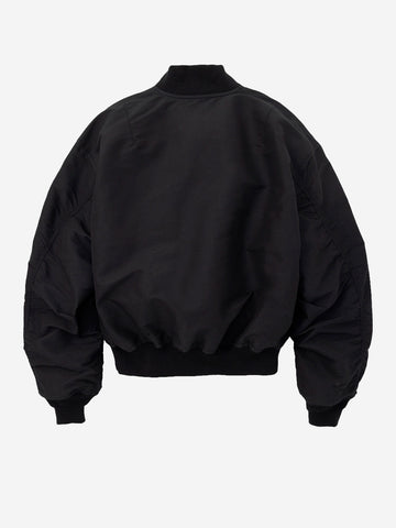 AND WANDER Bomber 'Flight' in misto nylon cordura Nero