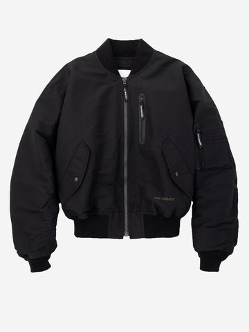 AND WANDER Bomber 'Flight' in misto nylon cordura Nero