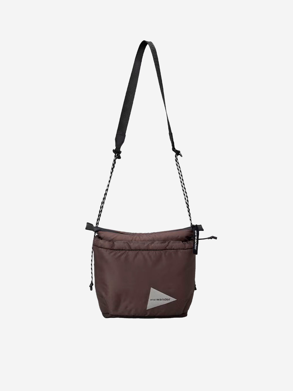 AND WANDER Borsa a tracolla 148 Puffer Mini Ripstop marrone Tortora Urbanstaroma