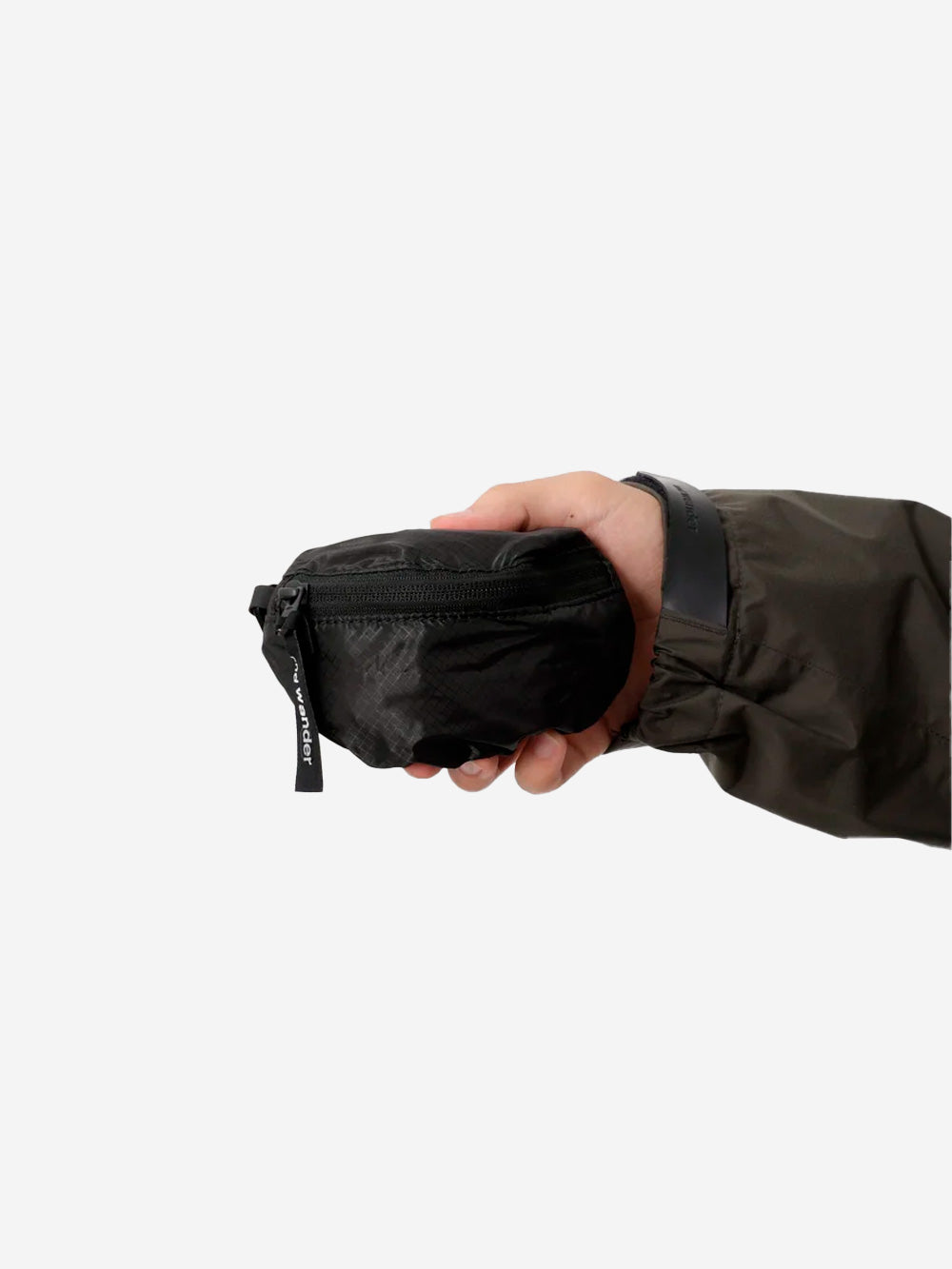 AND WANDER Mini pouch nera in silnylon Nero Urbanstaroma