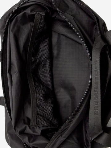 AND WANDER Borsa Tote 149 Crispy Rip Logo nera Nero