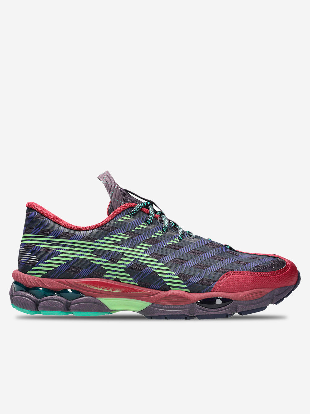 ASICS US8-S GEL-SJ33 Kiko Kostadinov Studio 'Deep Plum Fresh Grass' Multicolor Urbanstaroma