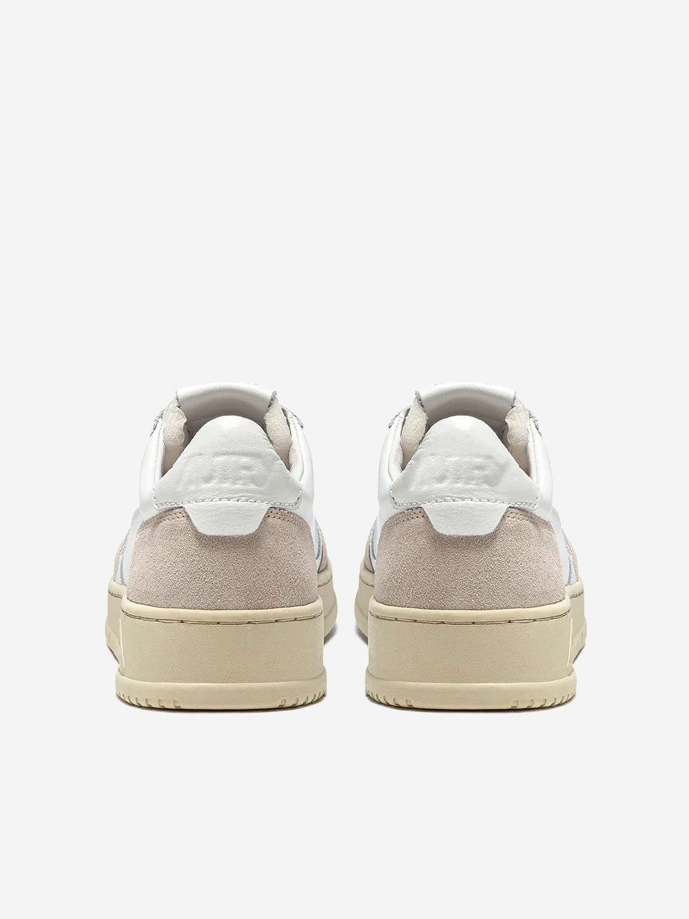 AUTRY M Medalist Low in pelle bianca e suede beige Bianco Urbanstaroma