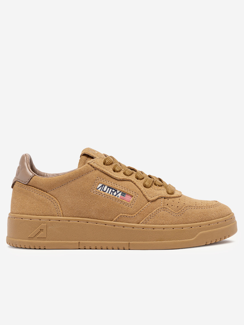 AUTRY M Medalist Low in suede marrone rame Marrone Urbanstaroma