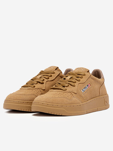 AUTRY M Medalist Low in suede marrone rame Marrone