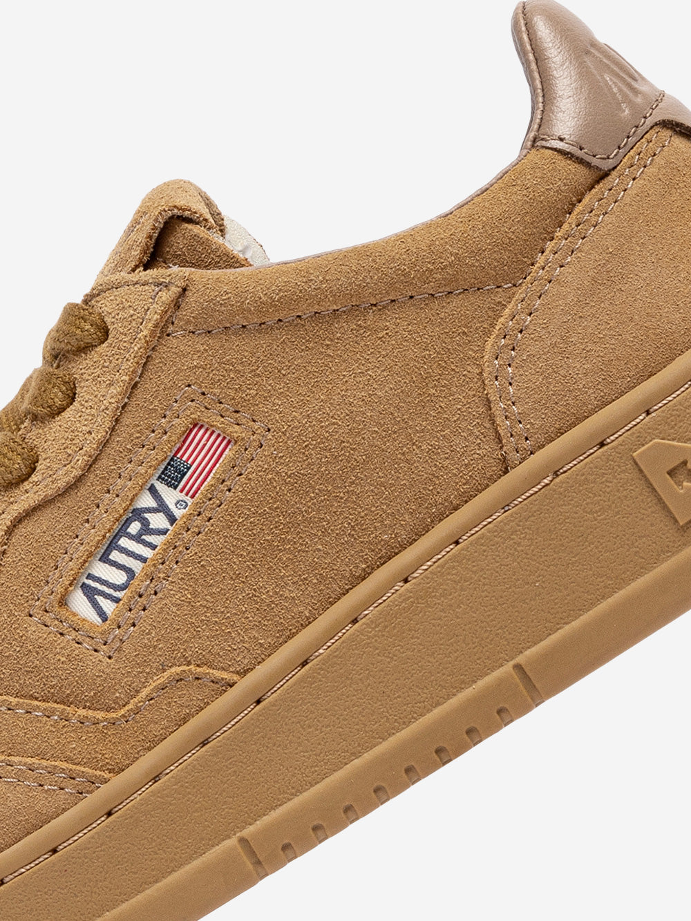 AUTRY M Medalist Low in suede marrone rame Marrone Urbanstaroma