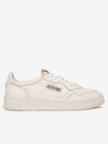 AUTRY M Medalist Low in nappa super soft bianco ottico Bianco