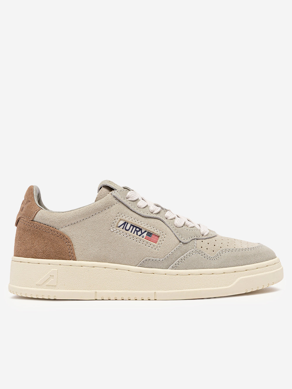 AUTRY M Medalist Low Tricolor con suede marrone cigar Multicolor Urbanstaroma