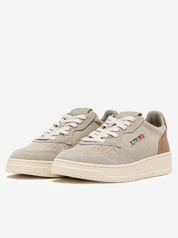 AUTRY M Medalist Low Tricolor con suede marrone cigar Multicolor