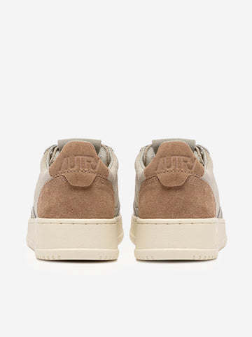 AUTRY M Medalist Low Tricolor con suede marrone cigar Multicolor