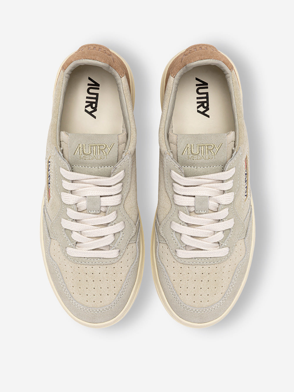 AUTRY M Medalist Low Tricolor con suede marrone cigar Multicolor Urbanstaroma