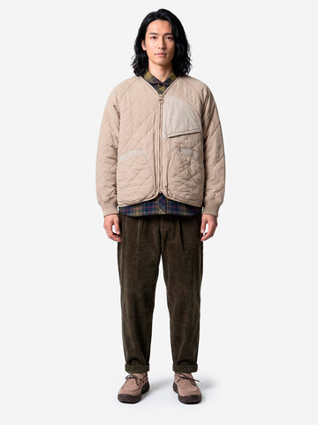 BARBOUR X NORBIT Quilt Jacket Concrete Sabbia