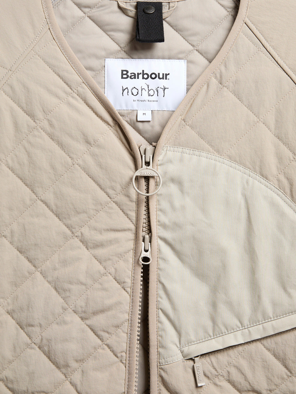 BARBOUR X NORBIT Quilt Jacket Concrete Sabbia Urbanstaroma