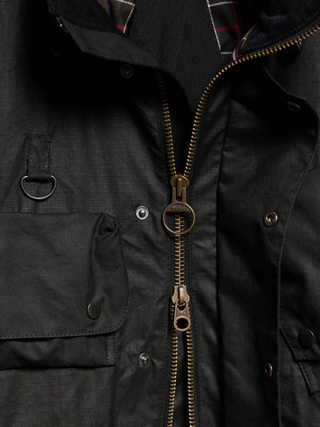 BARBOUR X NORBIT Ripstop Wax Jacket Nera