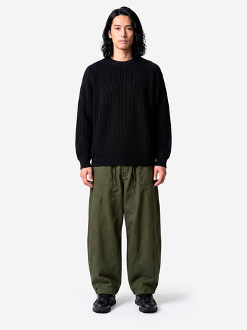 BATONER Signature Crew Neck maglione nero Nero