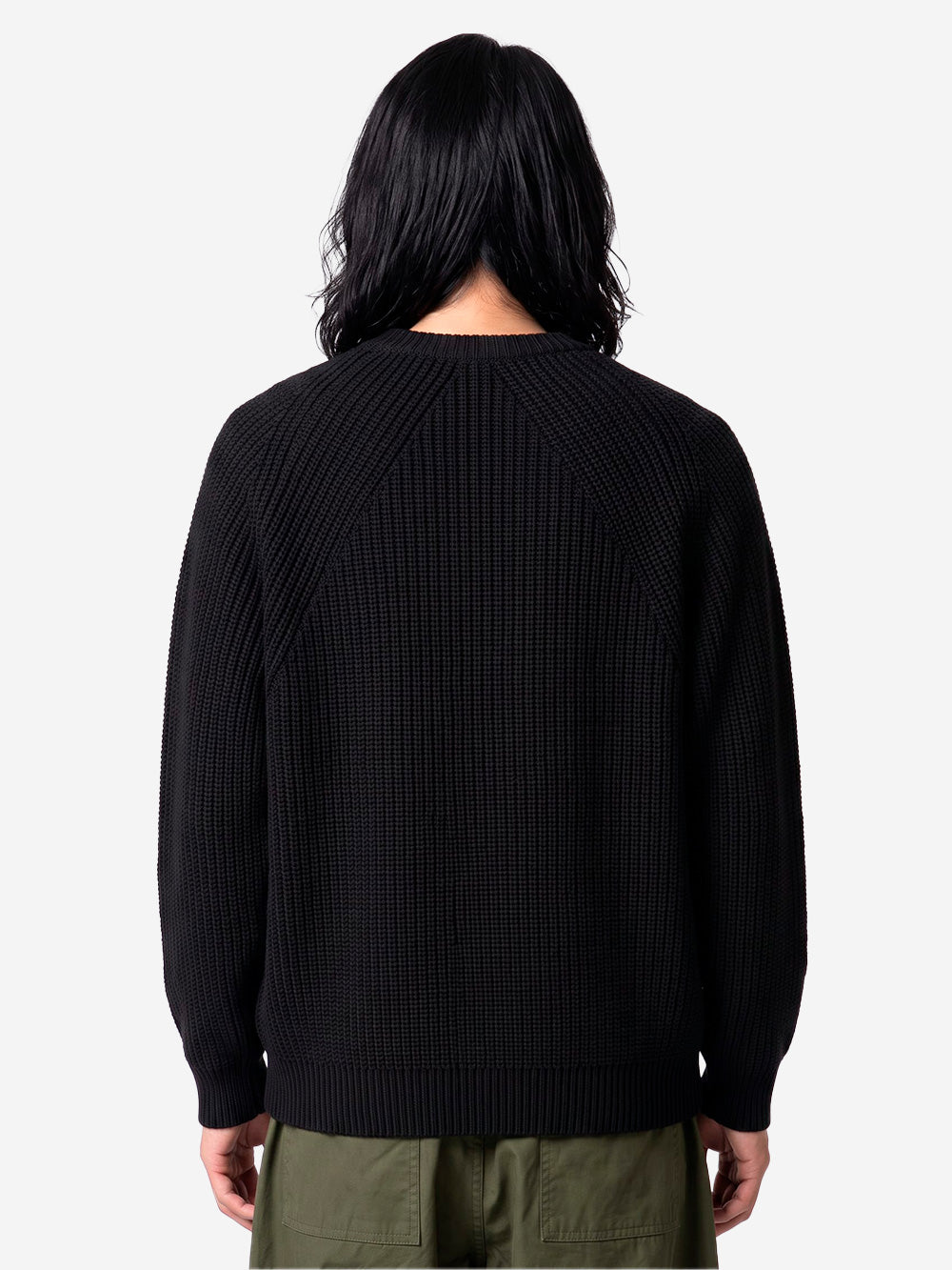 BATONER Signature Crew Neck maglione nero Nero Urbanstaroma