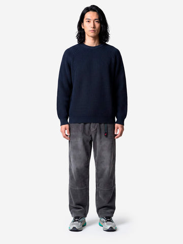 BATONER Signature Crew Neck maglione navy Blu scuro