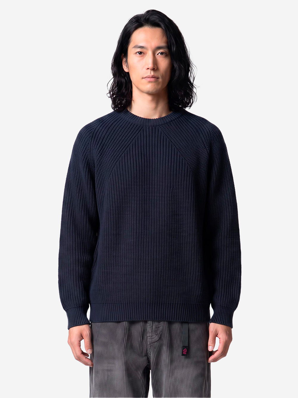 BATONER Signature Crew Neck maglione navy Blu scuro Urbanstaroma