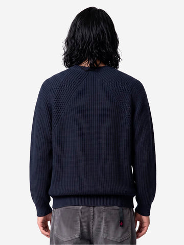 BATONER Signature Crew Neck maglione navy Blu scuro