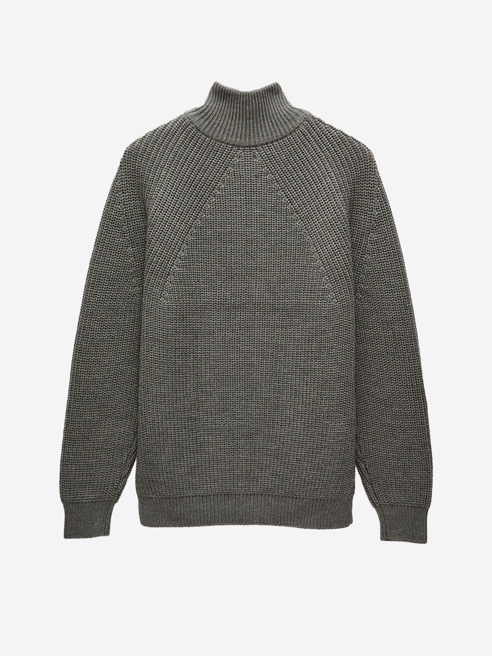BATONER Signature Drivers Knit maglione con zip grigio Grigio Urbanstaroma