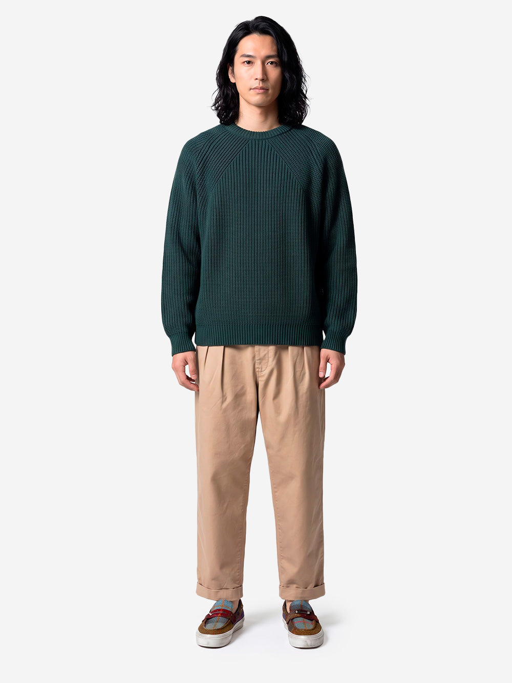 BATONER Signature Crew Neck maglione verde Foresta Urbanstaroma