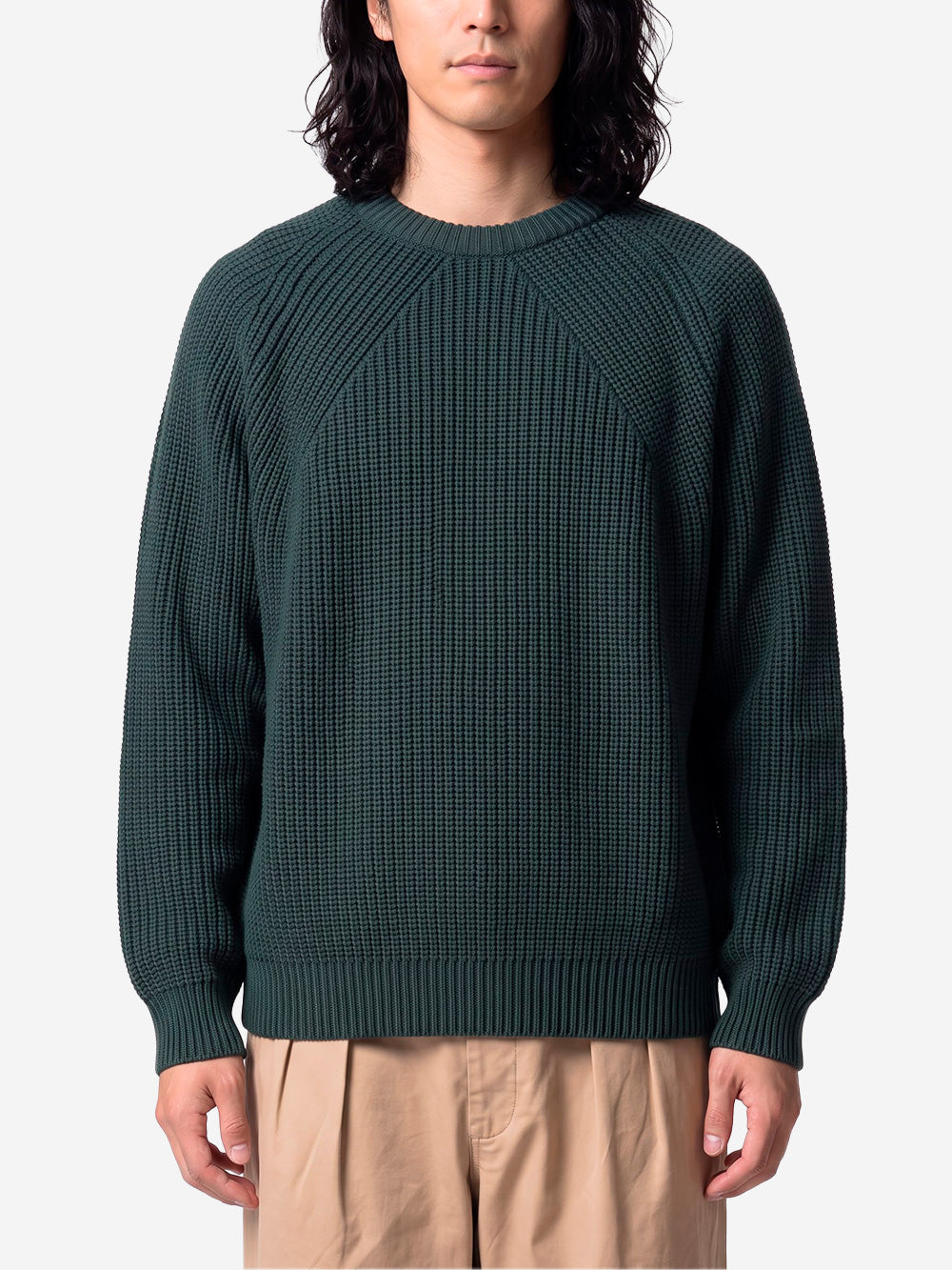 BATONER Signature Crew Neck maglione verde Foresta Urbanstaroma