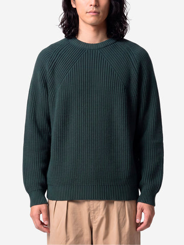 BATONER Signature Crew Neck maglione verde Foresta