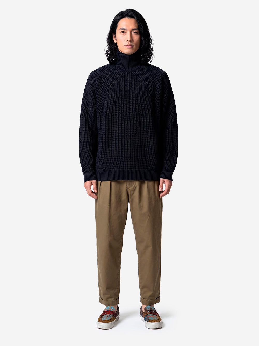 BATONER Signature Turtle Neck maglione nero Nero Urbanstaroma