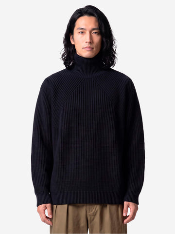 BATONER Signature Turtle Neck maglione nero Nero