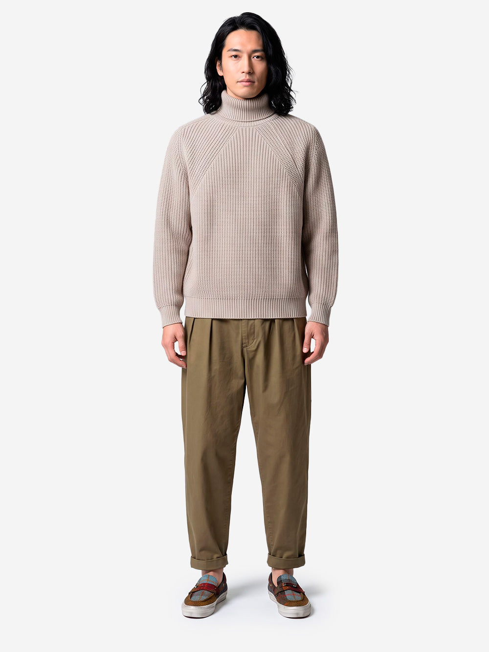 BATONER Signature Turtle Neck maglione beige Beige Urbanstaroma