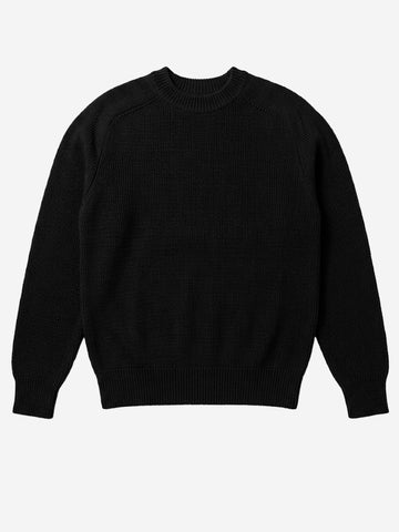 BATONER Solid Wool Tenjiku Signaure maglione nero Nero