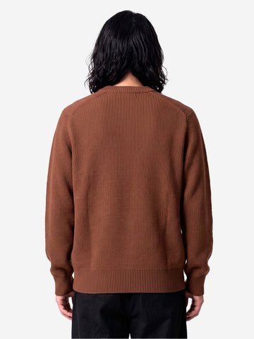 BATONER Solid Wool Tenjiku Signaure maglione marrone Cammello