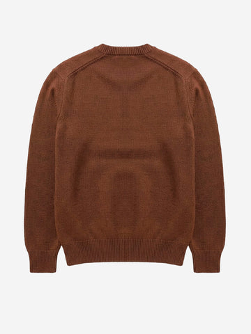 BATONER Solid Wool Tenjiku Signaure maglione marrone Cammello