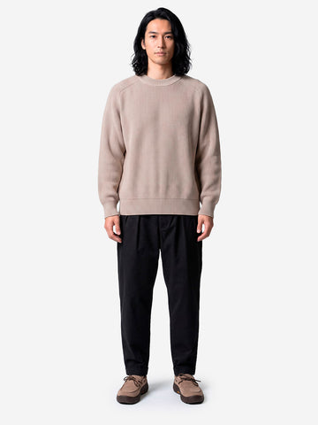 BATONER Solid Wool Tenjiku Signaure maglione beige Beige