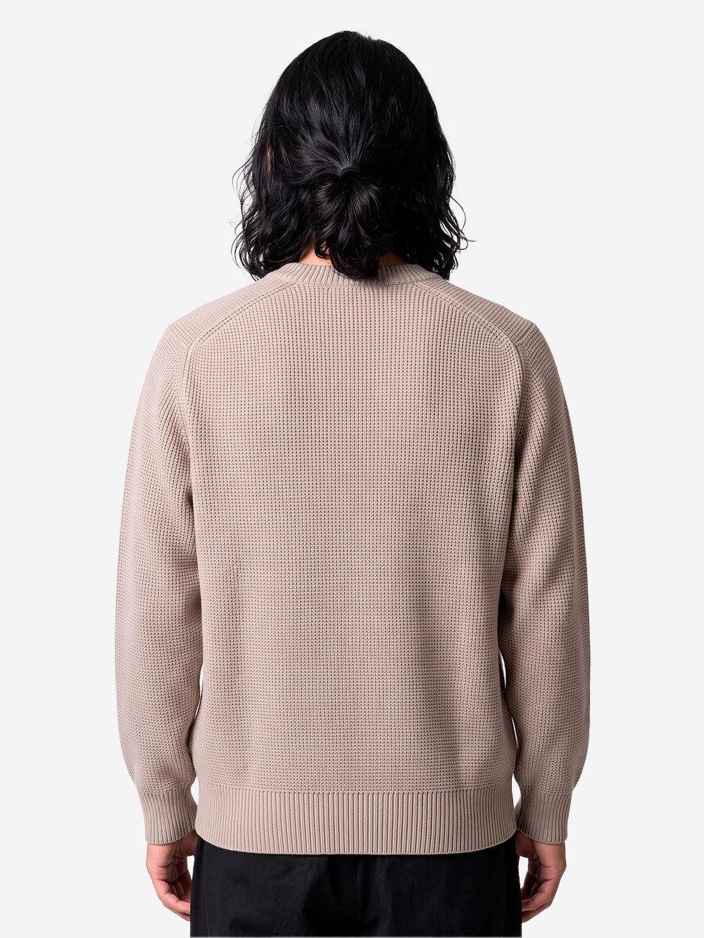 BATONER Solid Wool Tenjiku Signaure maglione beige Beige Urbanstaroma