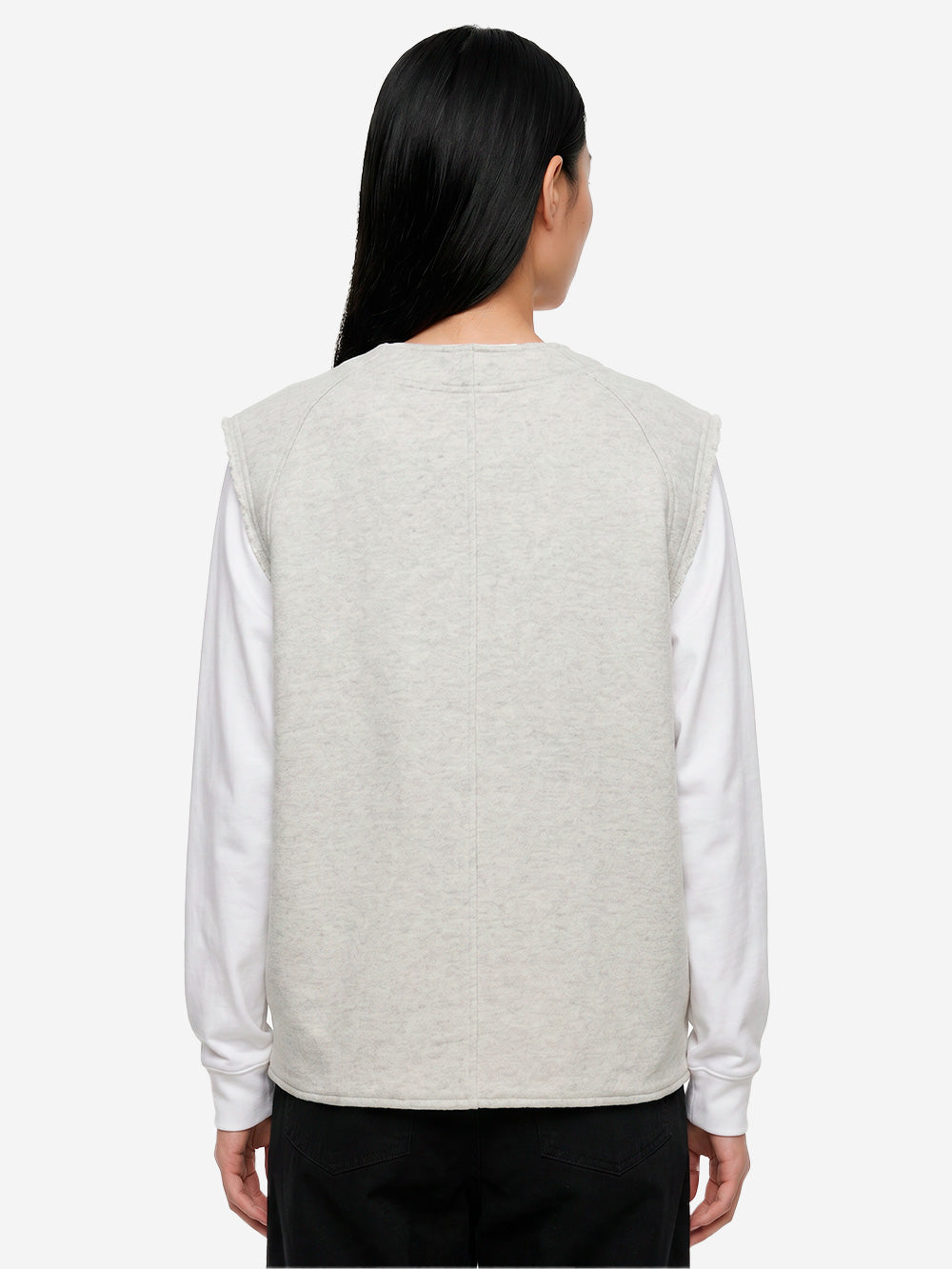 BEAMS BOY Gilet baseball Grigio lavato Urbanstaroma