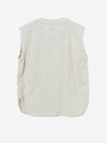 BEAMS BOY Gilet baseball Grigio lavato