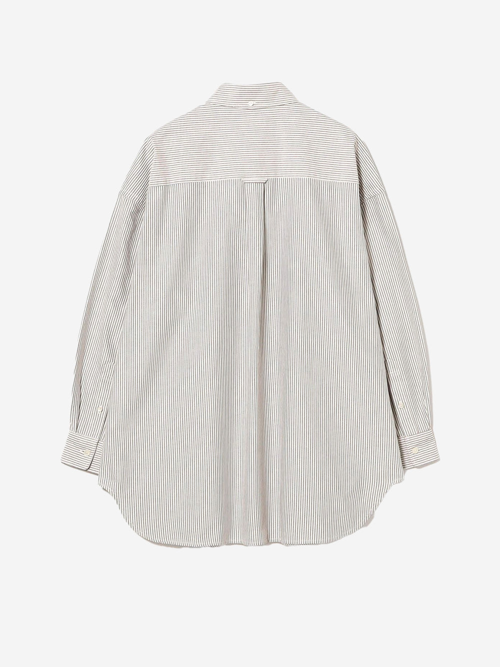 BEAMS BOY Camicia Big BD a righe Bianco grigio Urbanstaroma