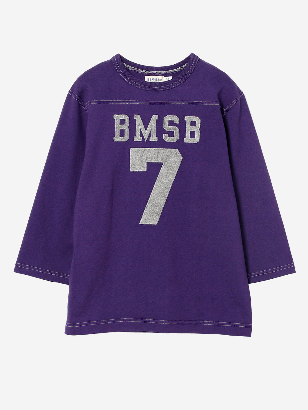 BEAMS BOY T-shirt viola Football a Maniche a 3/4 Viola Urbanstaroma