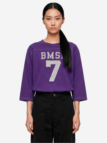 BEAMS BOY T-shirt viola Football a Maniche a 3/4 Viola