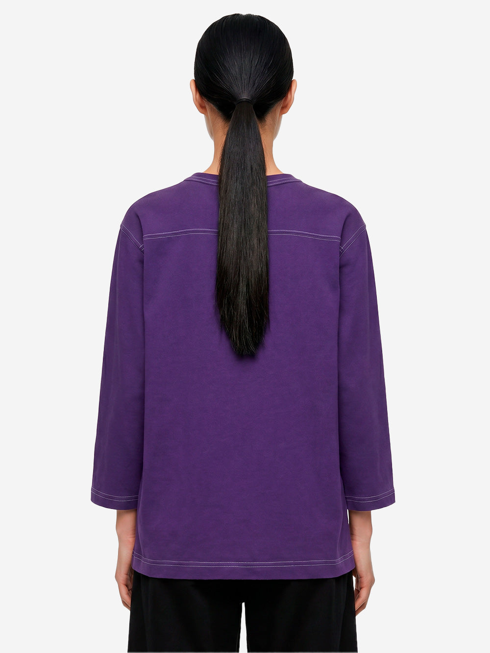 BEAMS BOY T-shirt viola Football a Maniche a 3/4 Viola Urbanstaroma