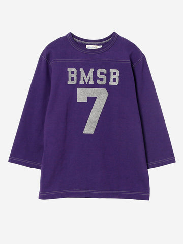 BEAMS BOY T-shirt viola Football a Maniche a 3/4 Viola